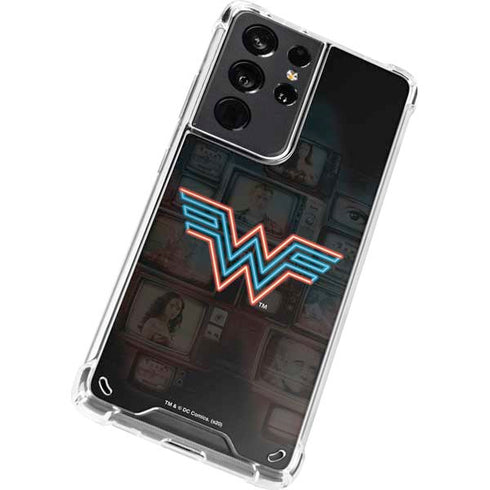 Wonder Woman 1984 (2020) Neon Logo Galaxy S21 Ultra 5G Clear Case